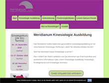 Tablet Screenshot of meridianum.de